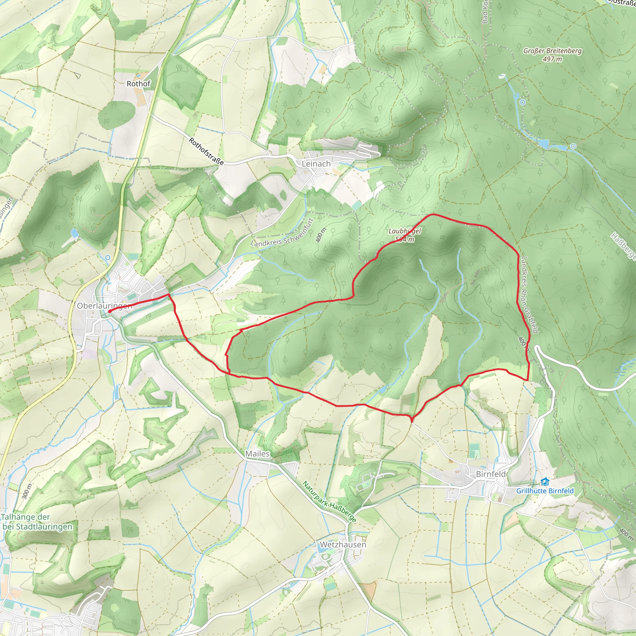 Geologieweg Stadtlauringen mobile static map