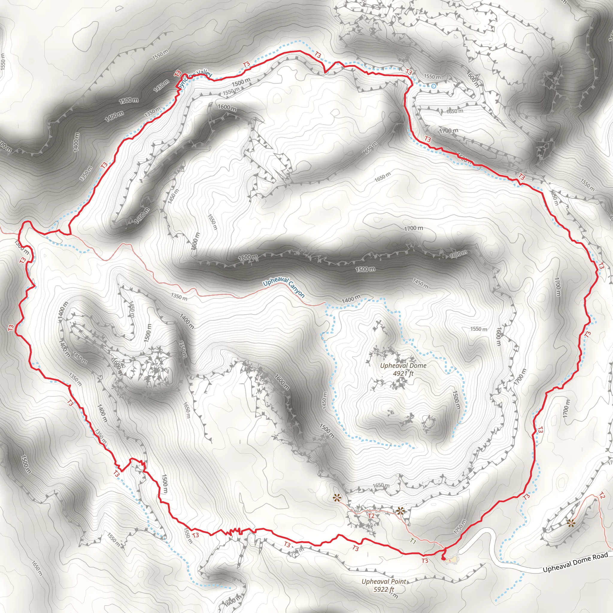Syncline Loop Trail mobile static map