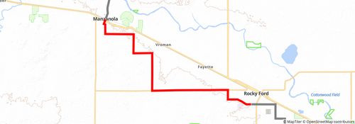 American Discovery Trail South Route stage 214 Map