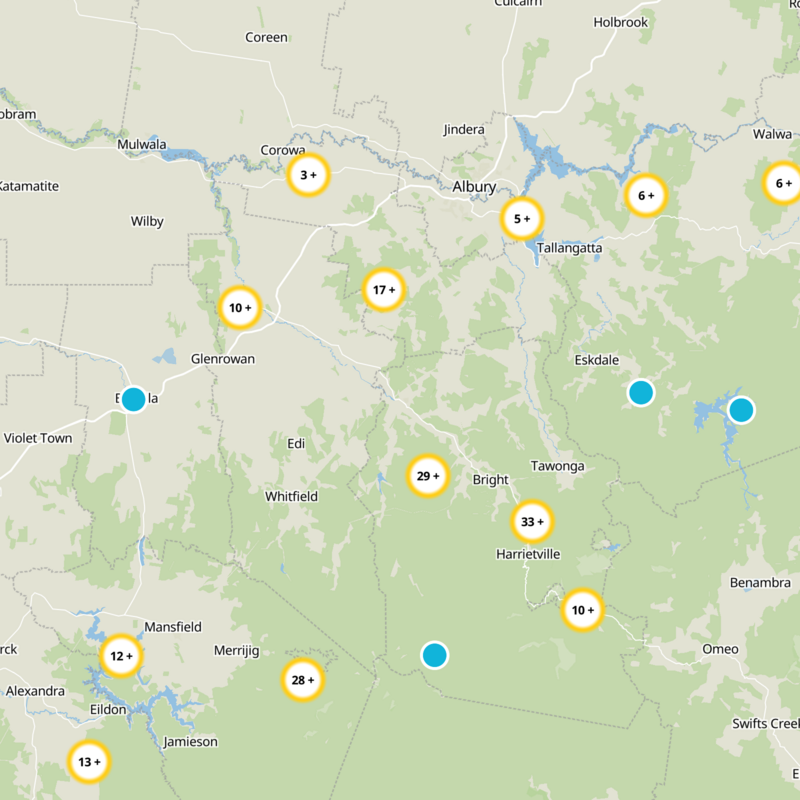 Myrtleford Static Map