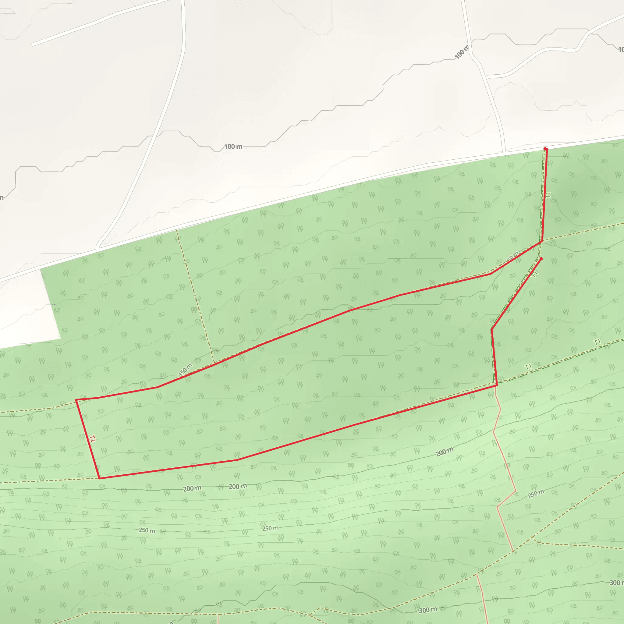 Mount Hillary - Knightfield Loop mobile static map