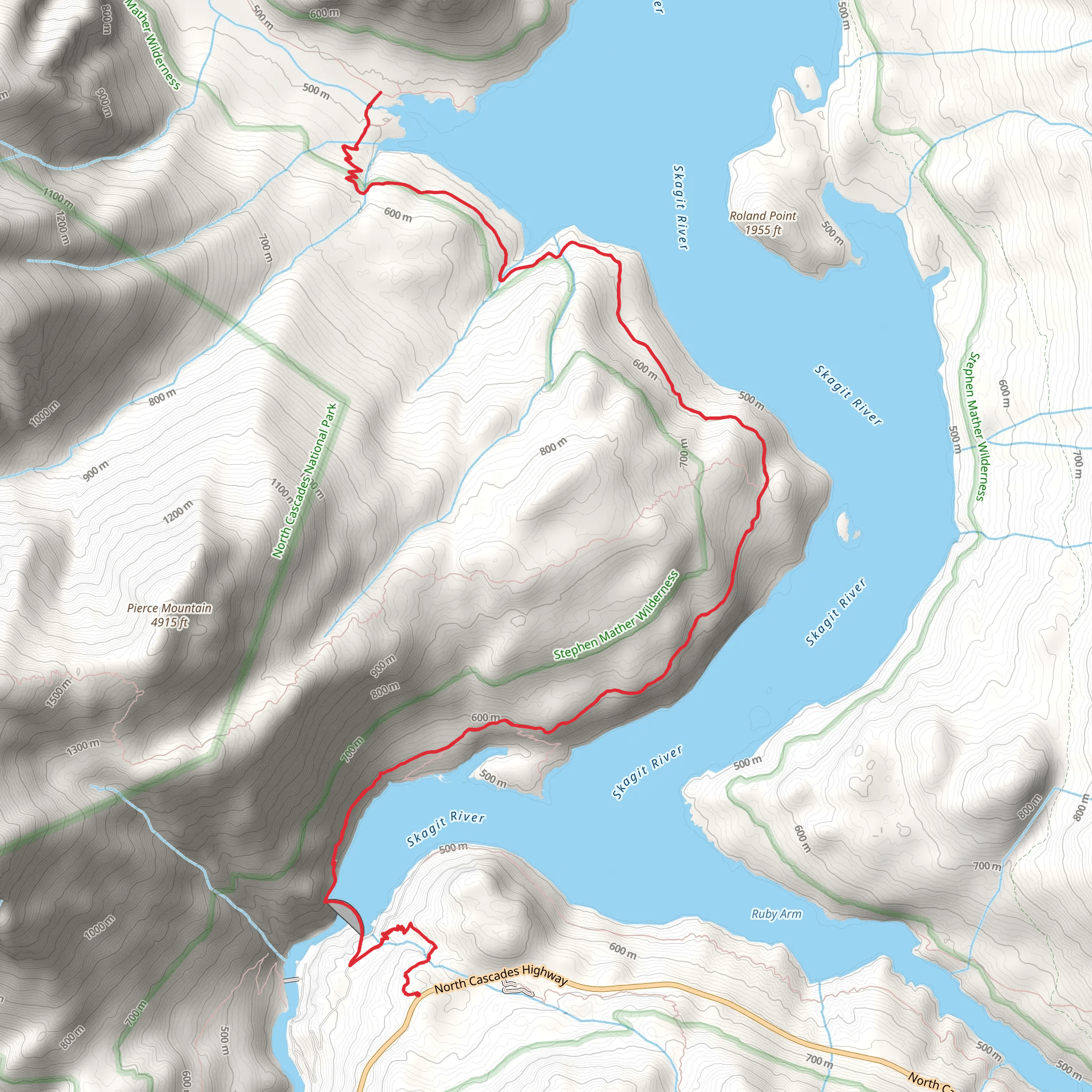 West Bank - Big Beaver Trail mobile static map