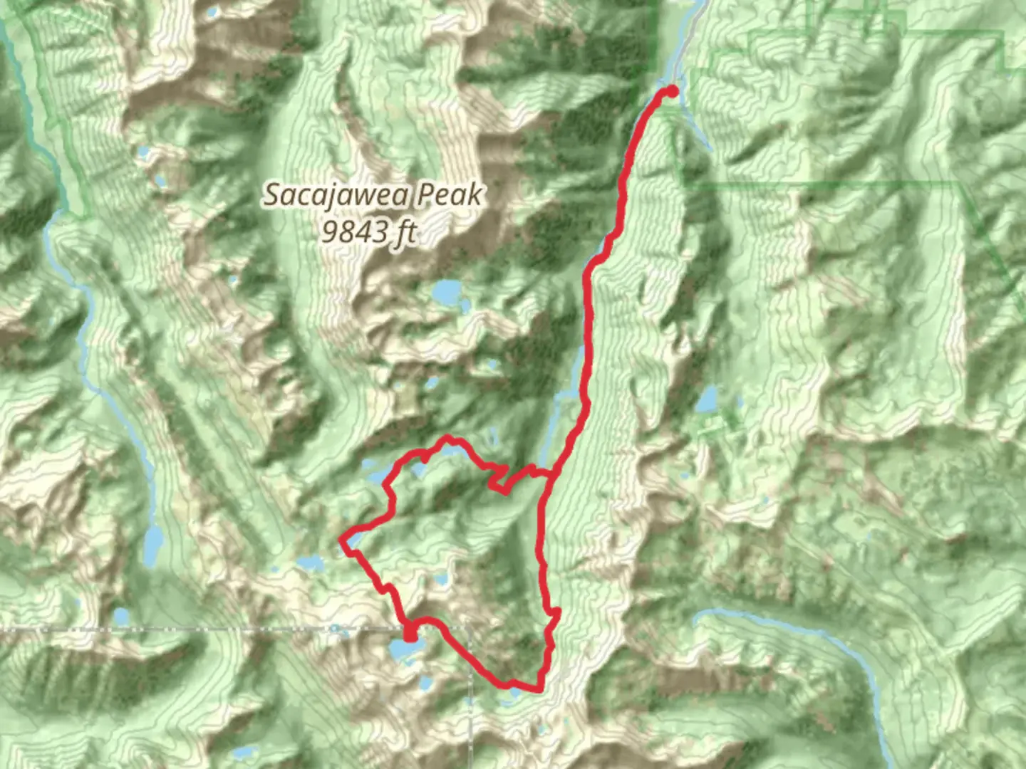 An image depicting the trail Horseshoe Lake, Moccasin Lake and Glacier Lake Loop via West Fork Wallowa Trail and its surrounding area.