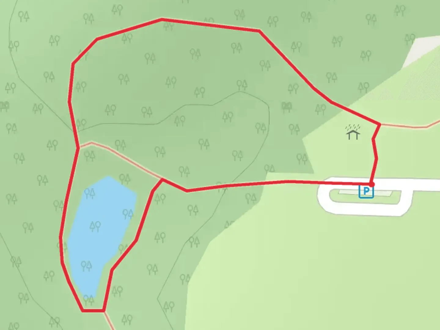 An image depicting the trail Nippersink Creek Loop and its surrounding area.
