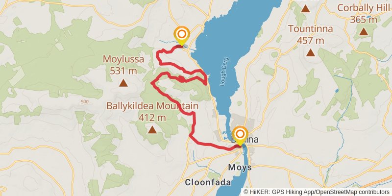 East Clare Way stage 9 Map