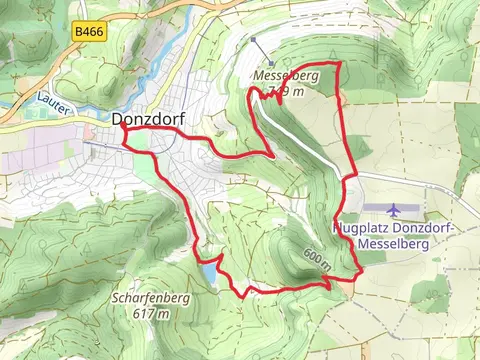 Messelberg via Donzdorf and Rötelsteinweg