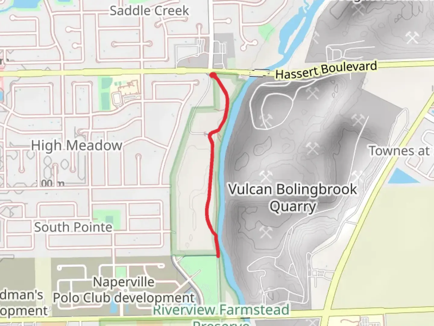An image depicting the trail DuPage River Trail and its surrounding area.