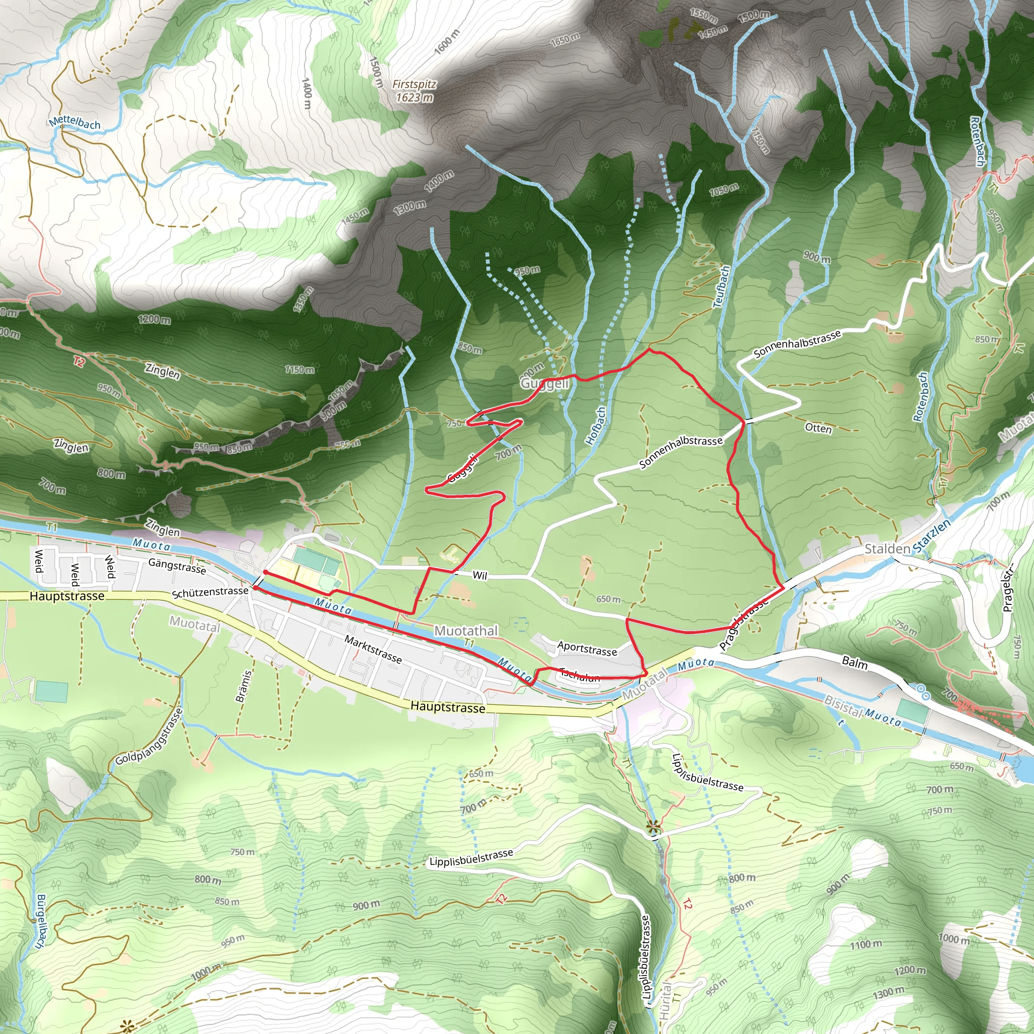 Weather Frog Trail Large mobile static map