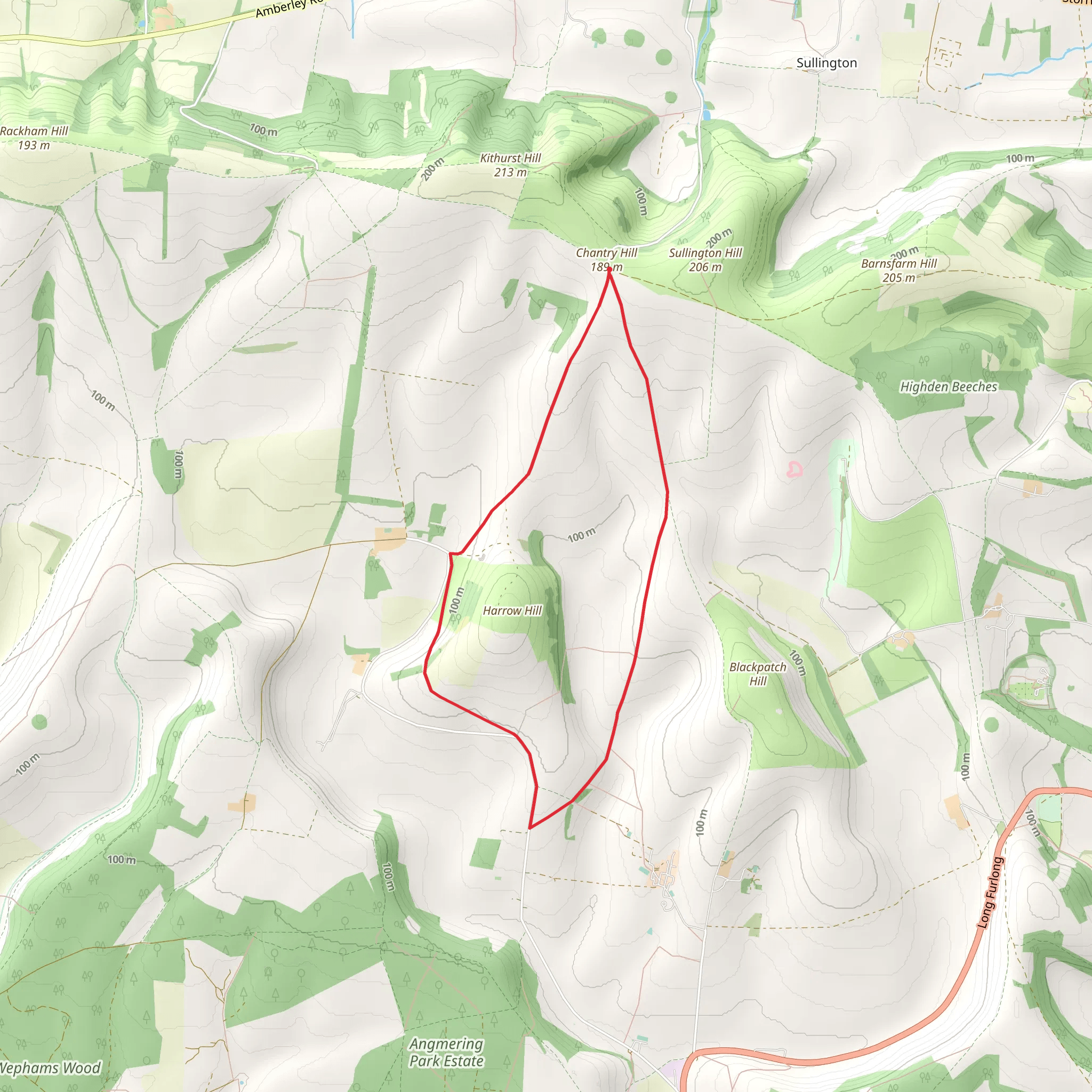 Harrow Hill Loop Walk mobile static map