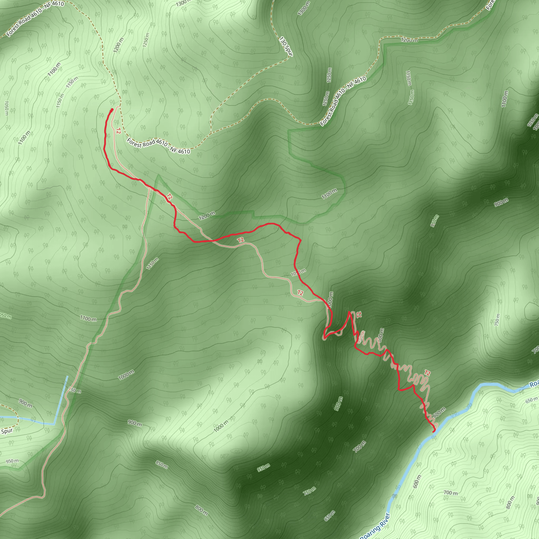 Corral Springs Trail mobile static map