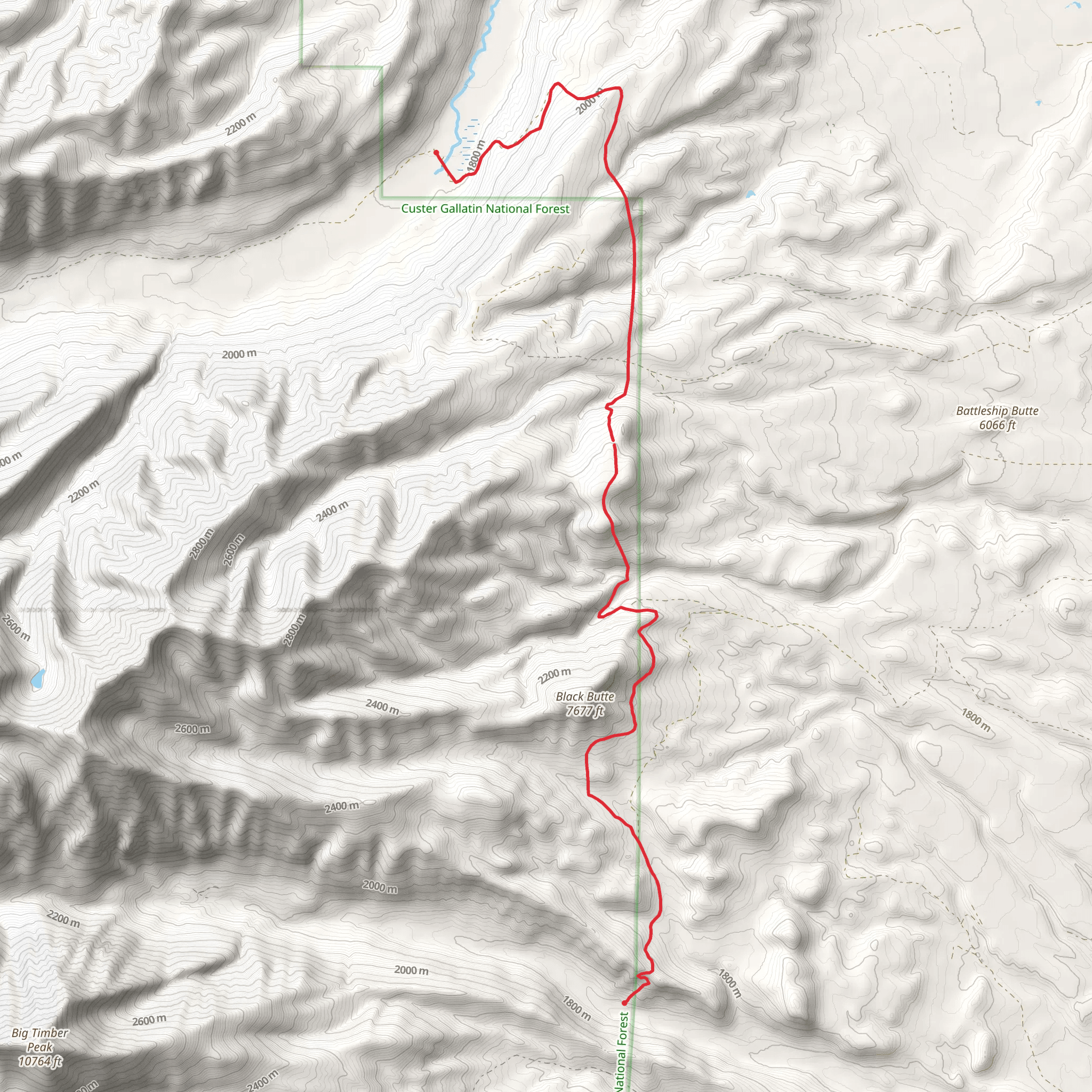 East Trunk Trail mobile static map