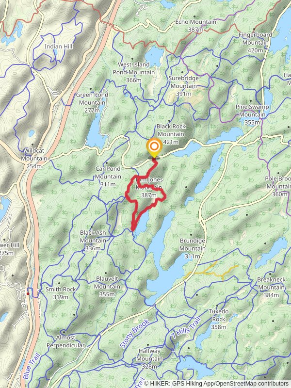 Ramapo-Dunderberg Trail Loop mobile static map