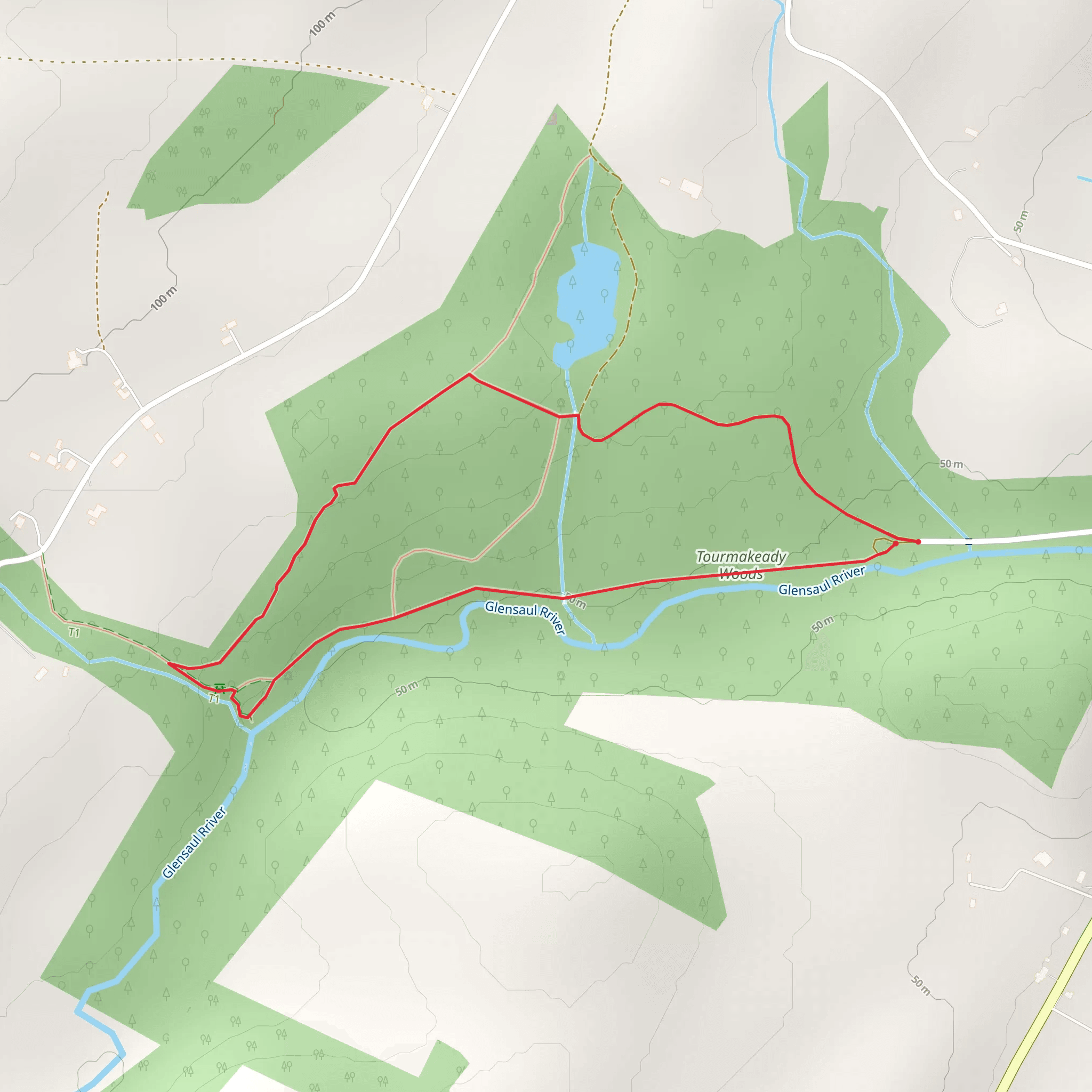 Tournmakeady Nature Walk mobile static map