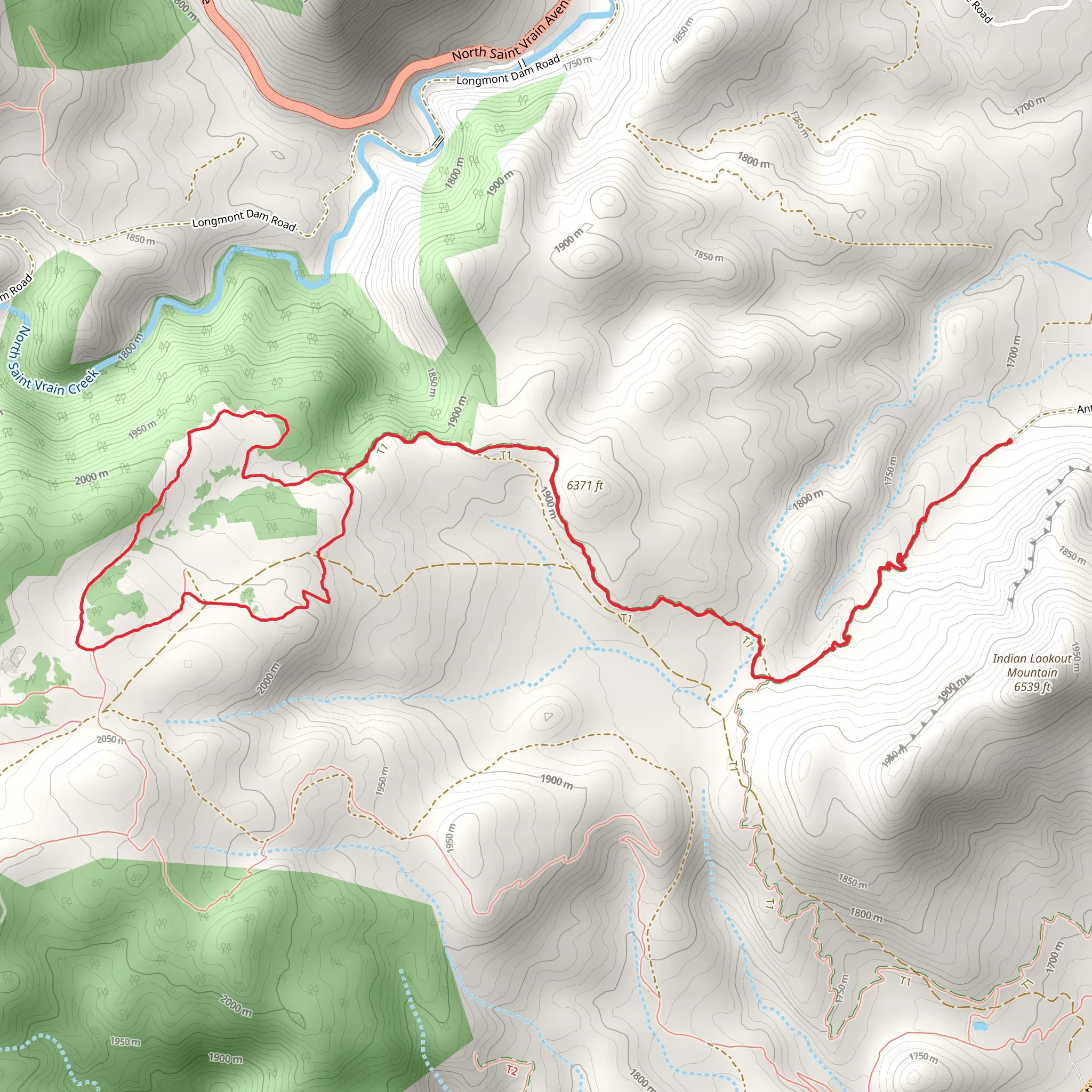 Nelson Loop via Antelope Trail mobile static map