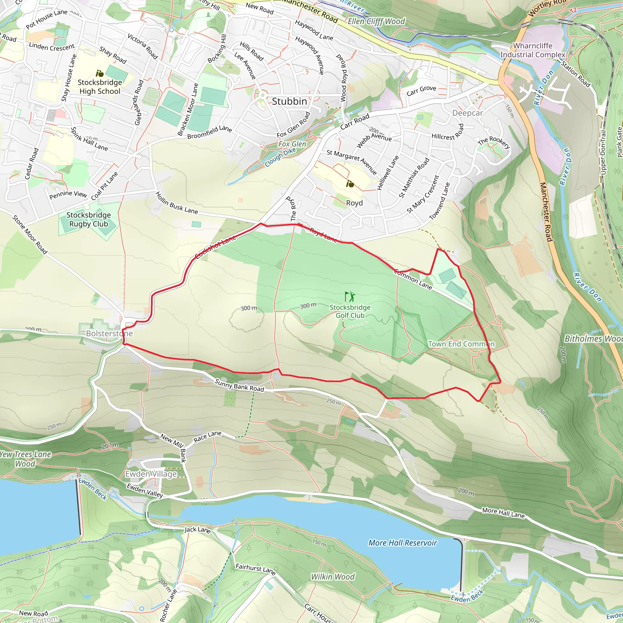 Cockshot Hill Loop mobile static map