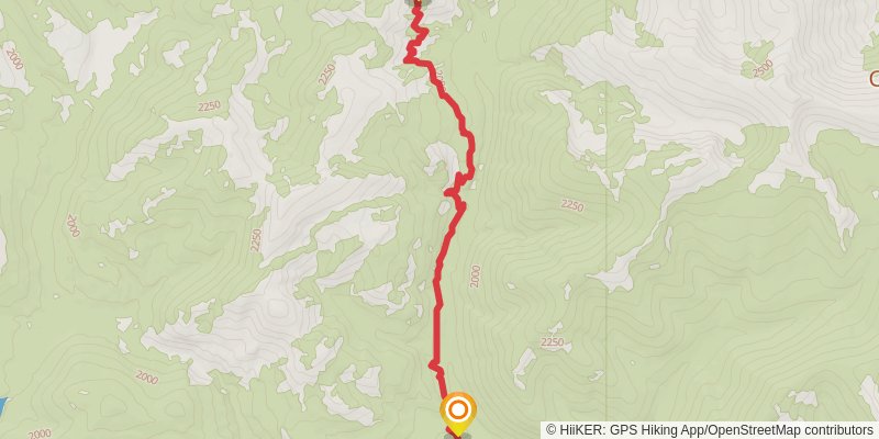 Landers Fork Trail stage 3 Map