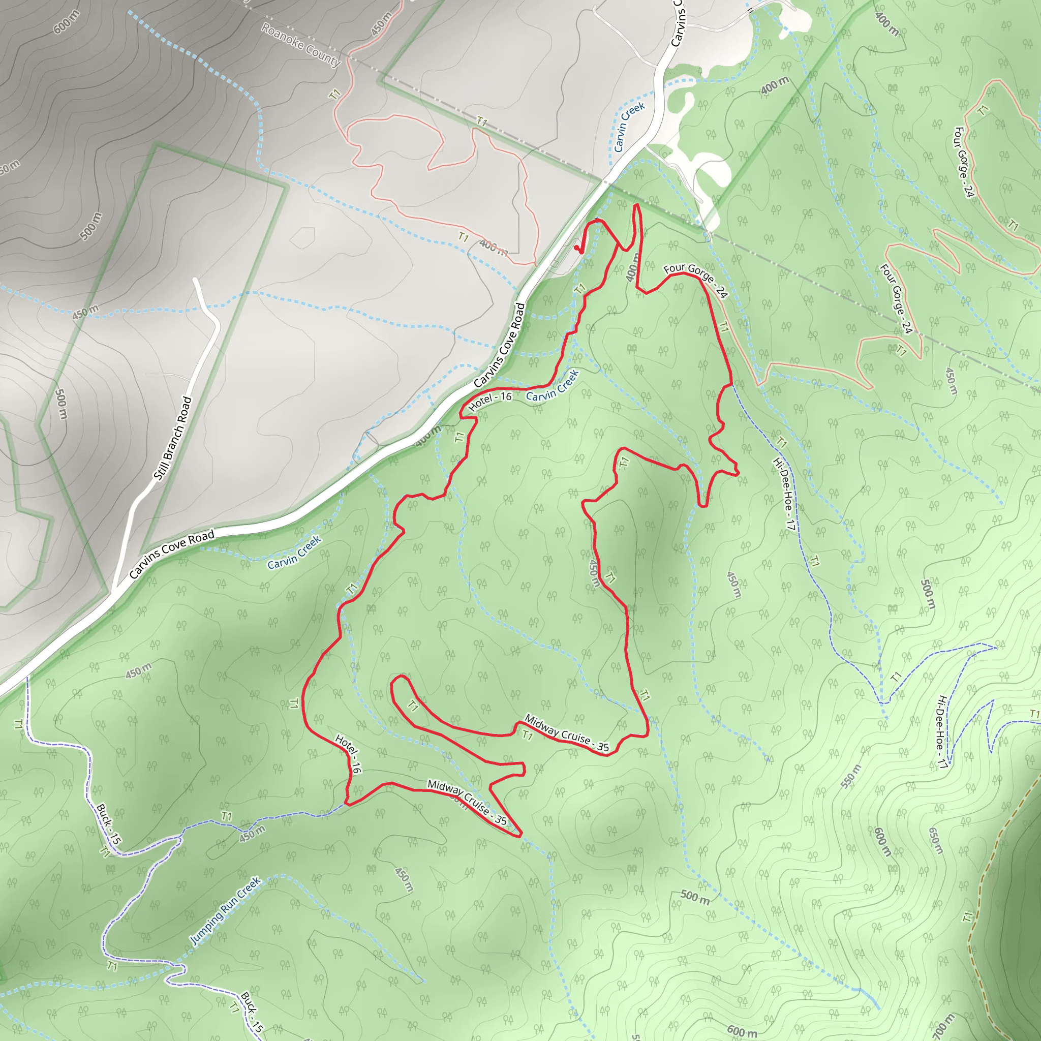 Hotel and Midway Cruise Loop mobile static map