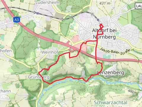 Teufelskirche Loop via Zeidlerweg