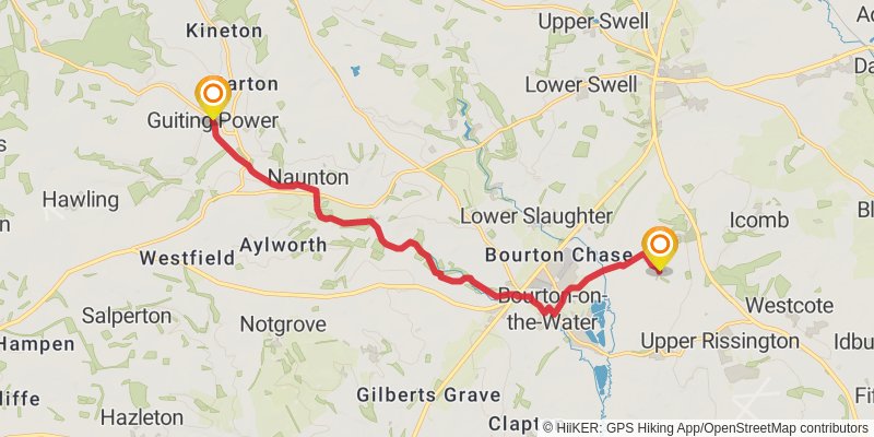 Gustav Holst Way stage 3 Map