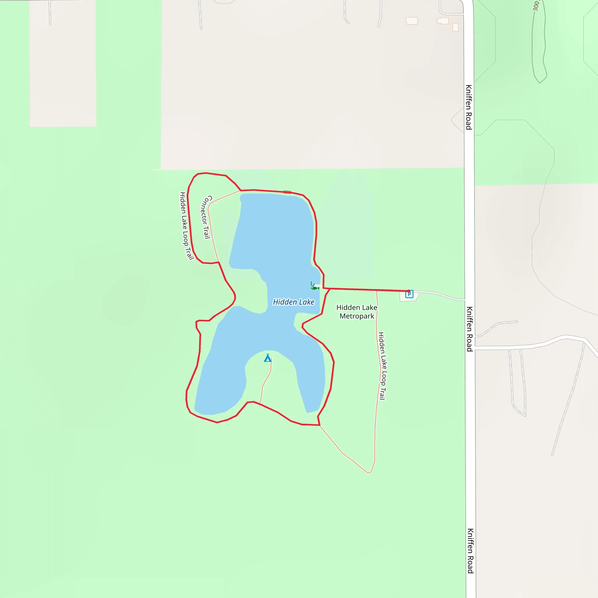 Hidden Lake Loop mobile static map