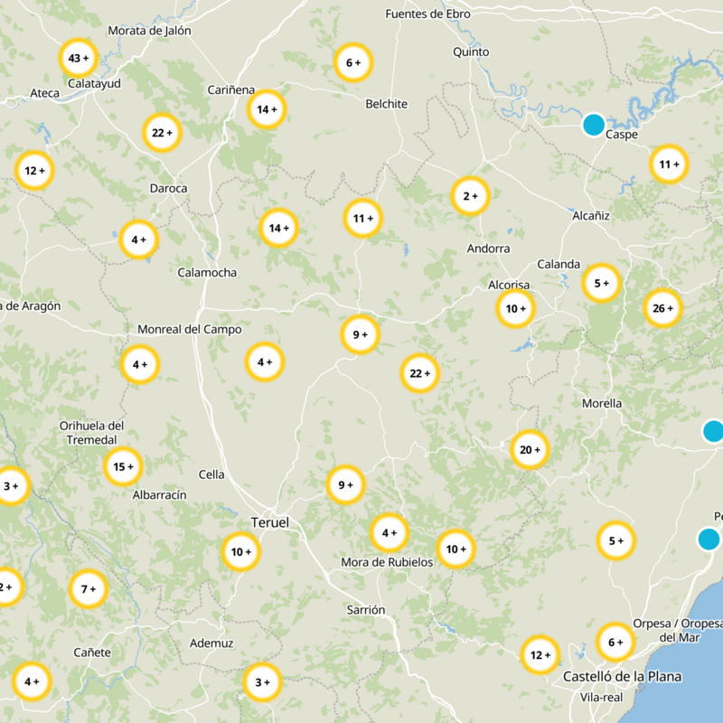 Cuevas De Almudén Static Map
