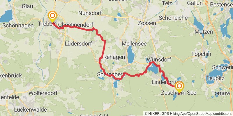 66-Seen-Wanderweg stage 17 Map