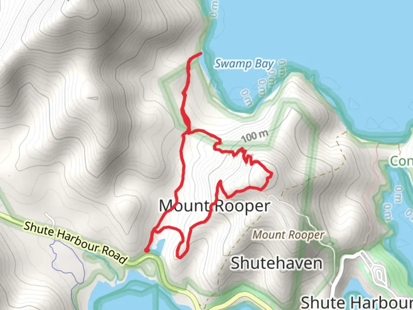 An image depicting the trail Mt Roper Circuit and Swamp Bay Trail and its surrounding area.