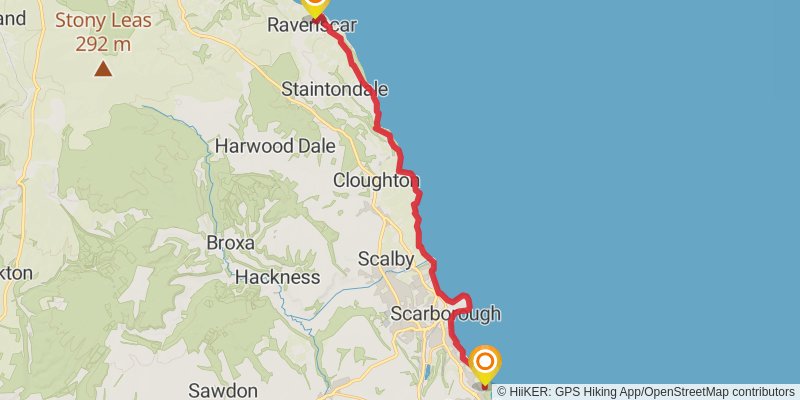 Yorkshire Round stage 28 Map