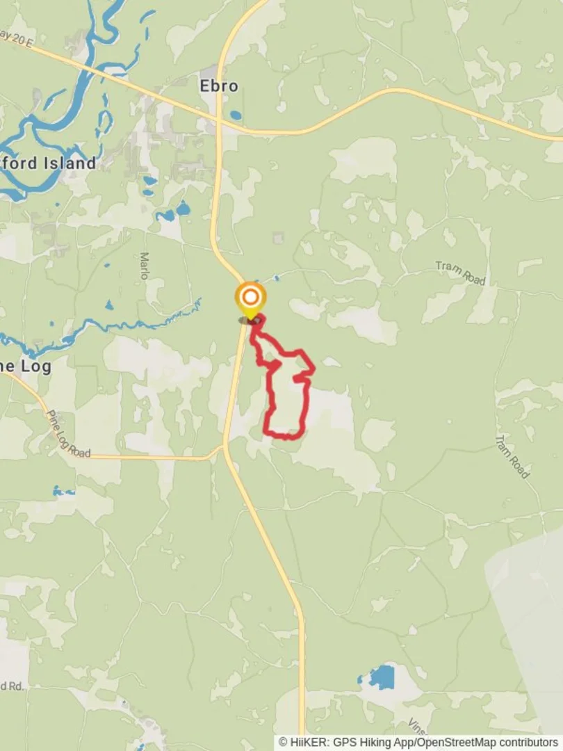 An image depicting the trail Crooked Creek Loop Trail and its surrounding area.