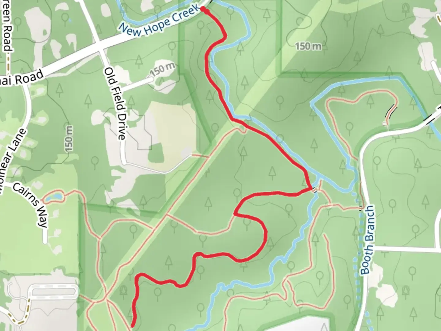 An image depicting the trail Aphid Alley Walk and its surrounding area.