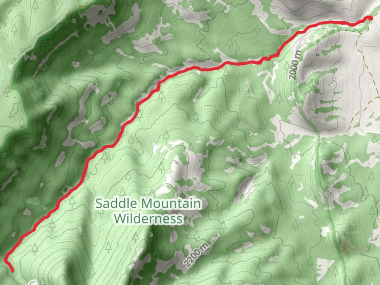 An image depicting the trail North Canyon Trail from East Game Road and its surrounding area.