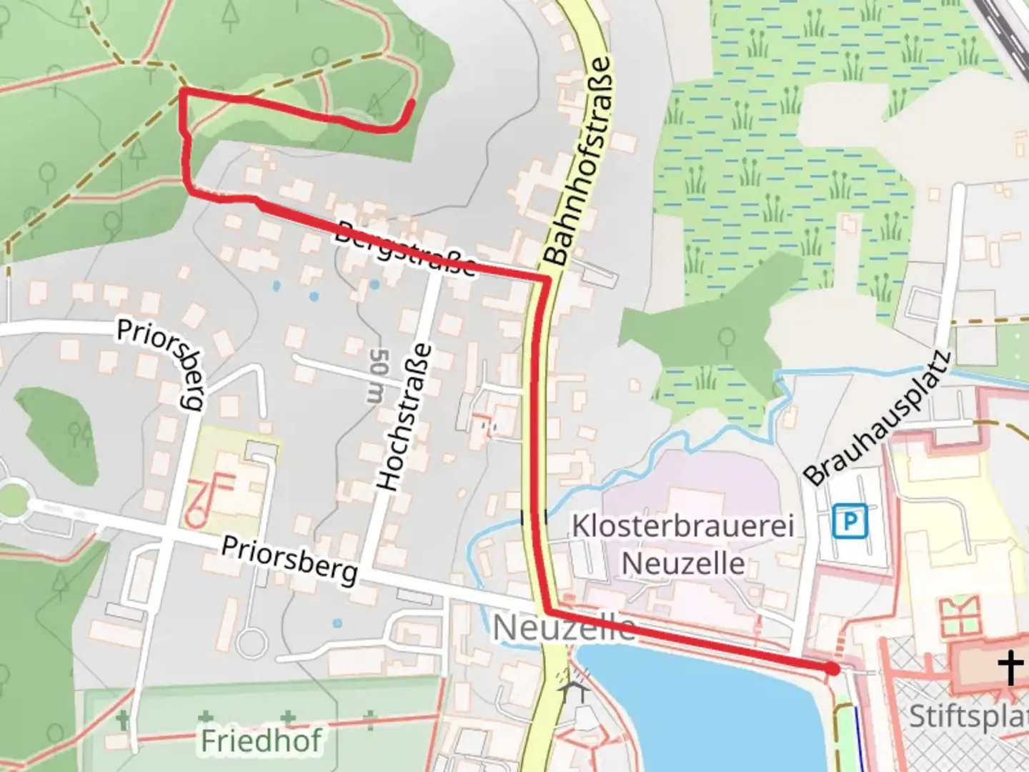 An image depicting the trail Neuzeller Wiesenaue Walk and its surrounding area.