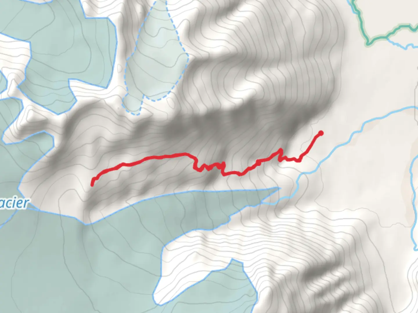 An image depicting the trail Glacier View Loop Trail and its surrounding area.