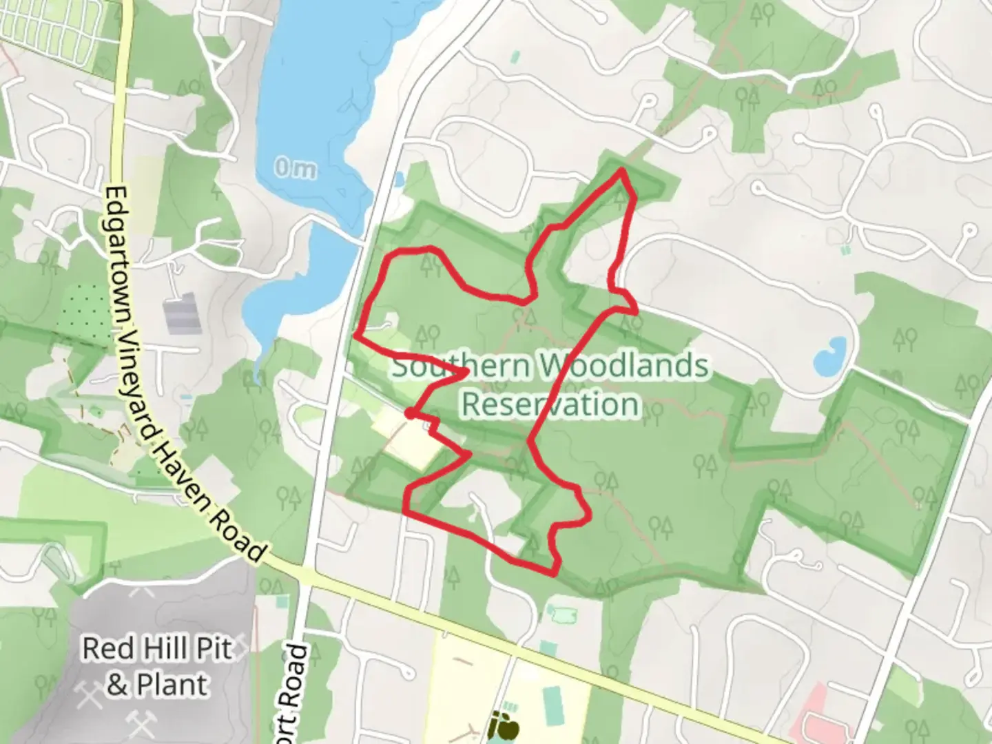 An image depicting the trail Featherstone Lane East Loop Trail and its surrounding area.
