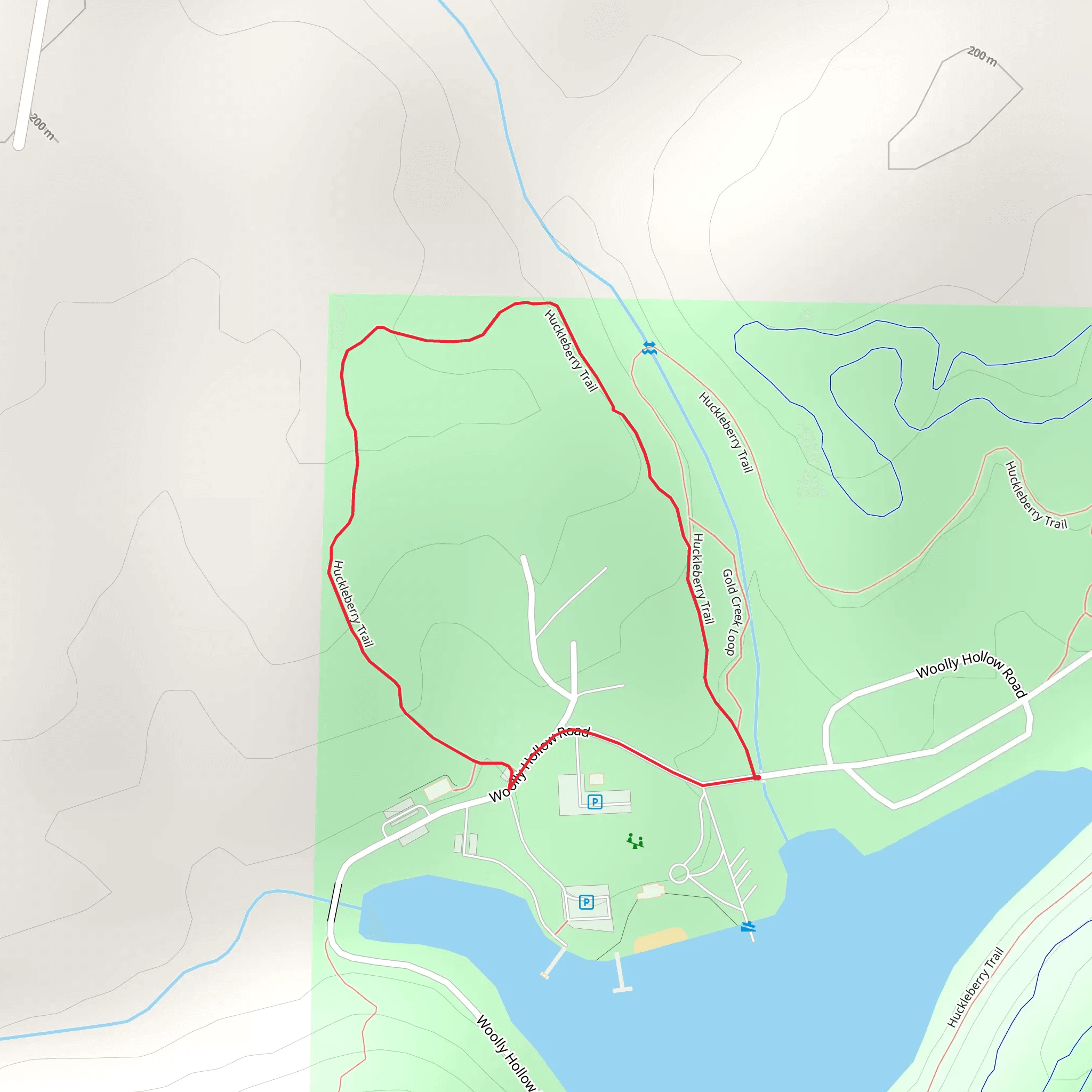 Huckleberry Trail Loop mobile static map