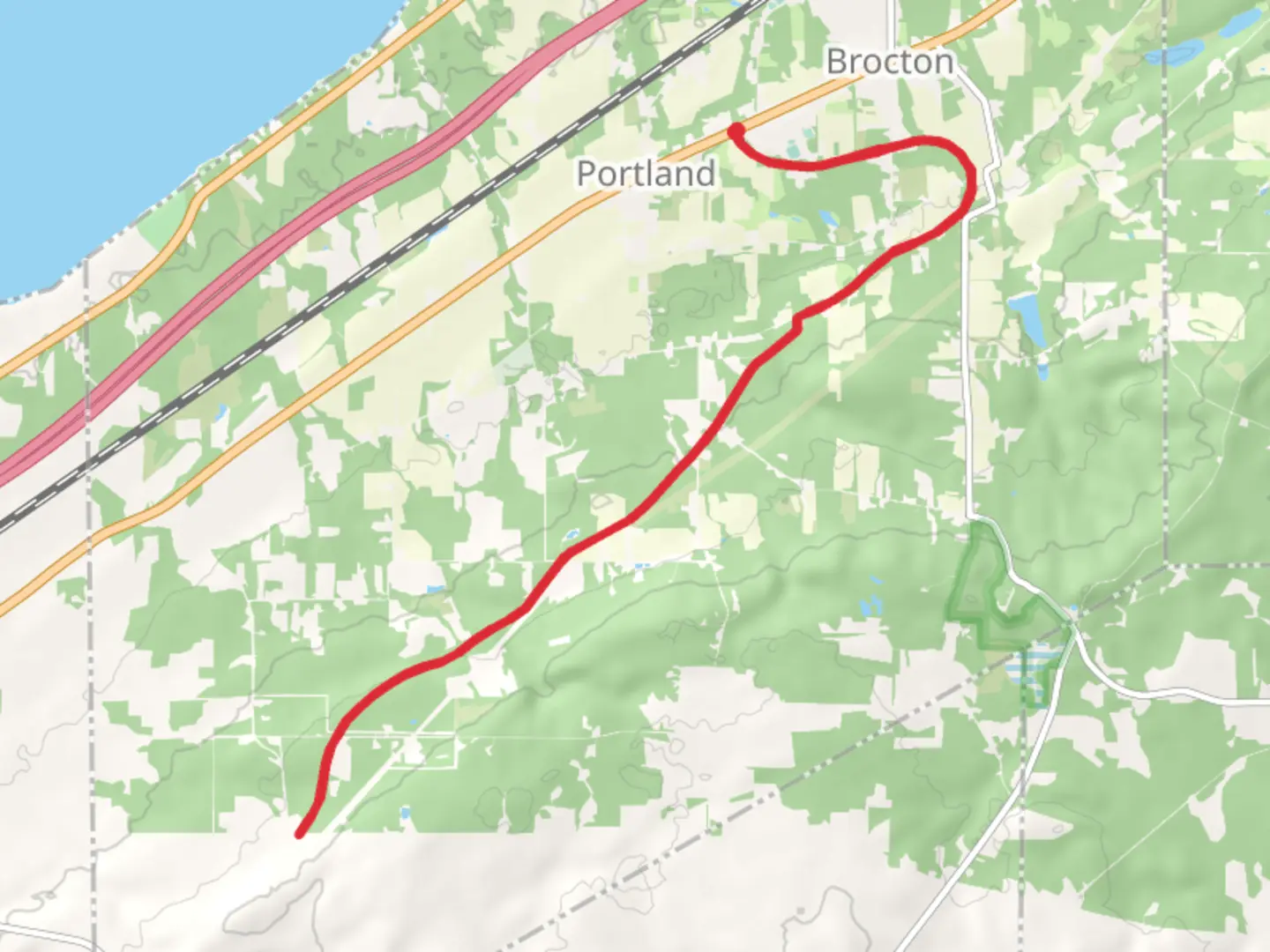 An image depicting the trail Walker and Corel Creek and its surrounding area.