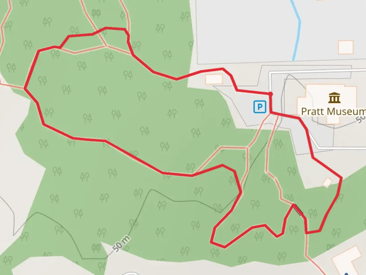 An image depicting the trail West Pioneer Avenue Loop and its surrounding area.