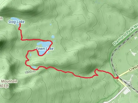Fawn Lake, Stag Lake and Pretty Lake