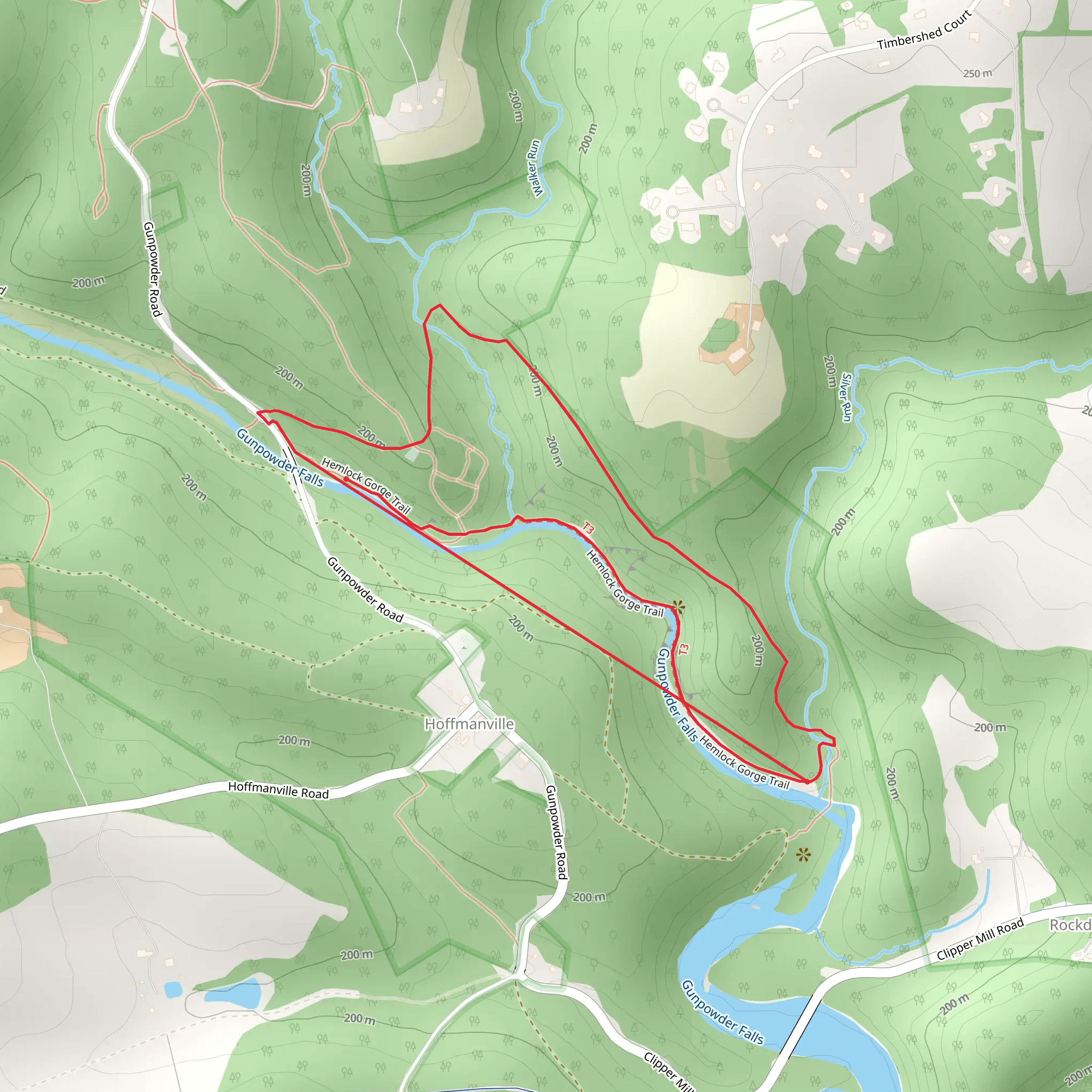 Hoffman Cemetery Loop mobile static map