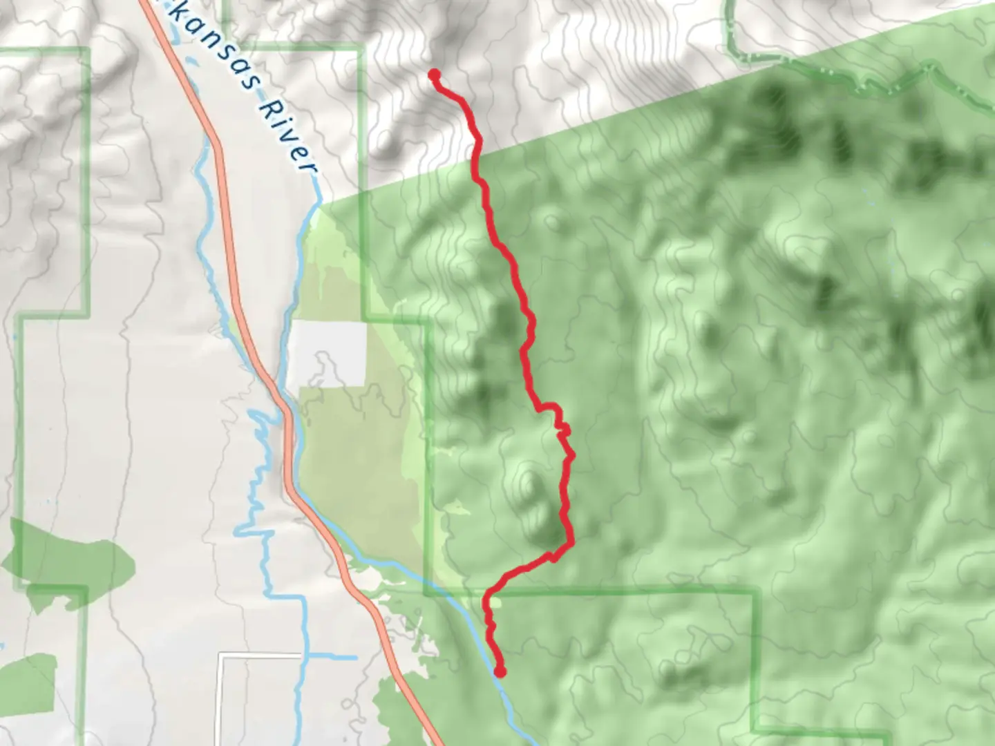 An image depicting the trail Vitamin B and its surrounding area.
