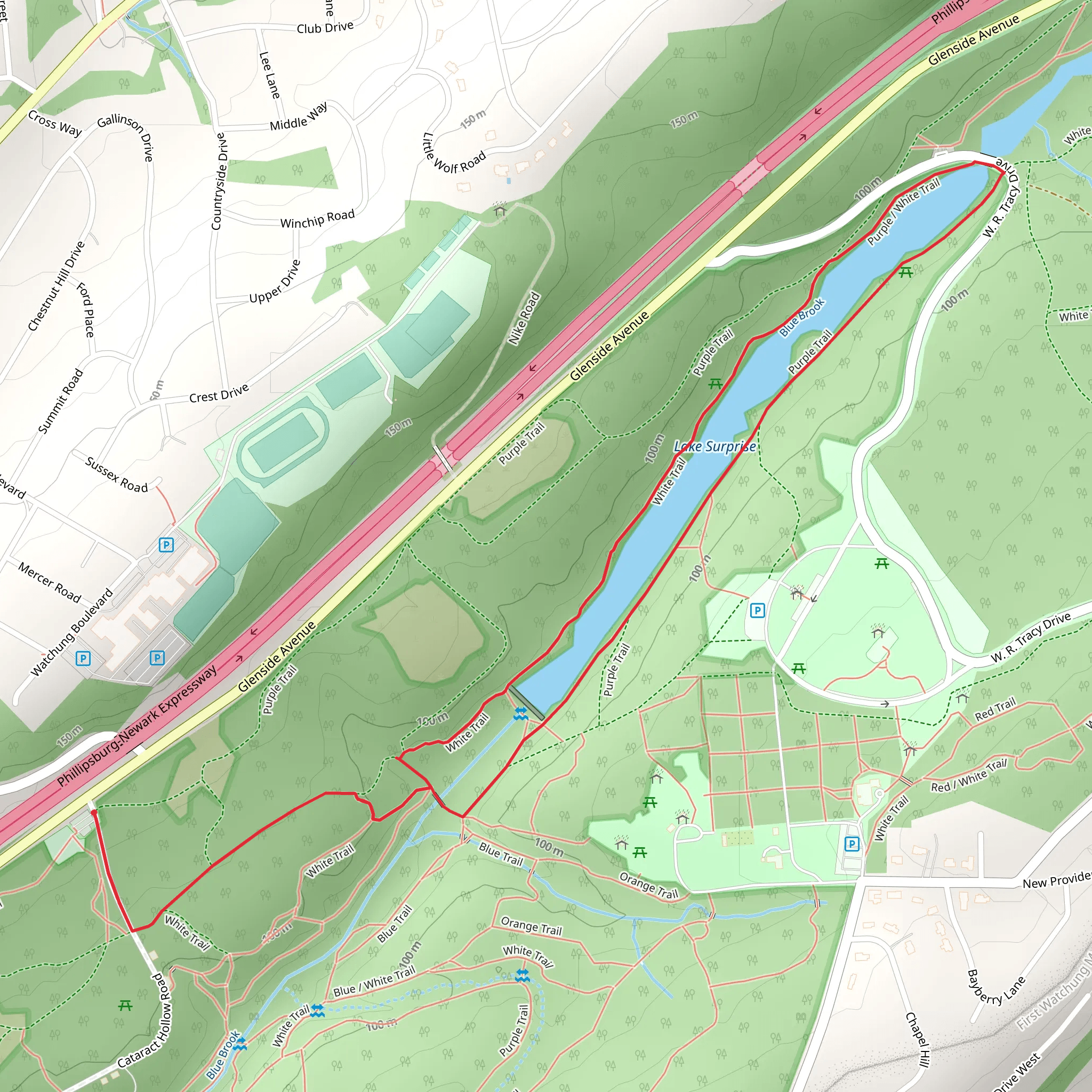 Lake Surprise Loop mobile static map