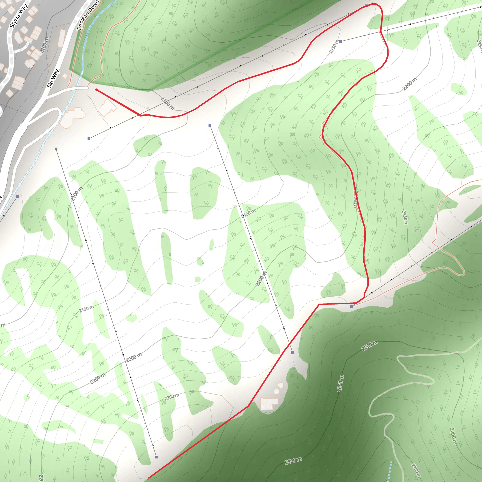 Ridge Run mobile static map