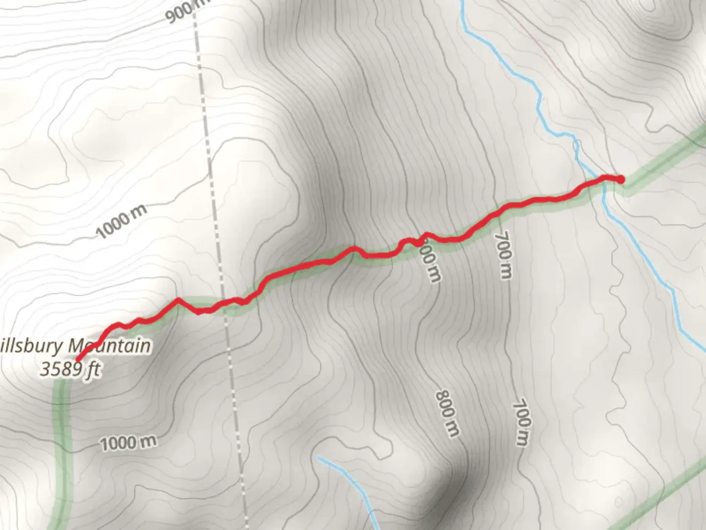An image depicting the trail Pillsbury Mountain Trail and its surrounding area.