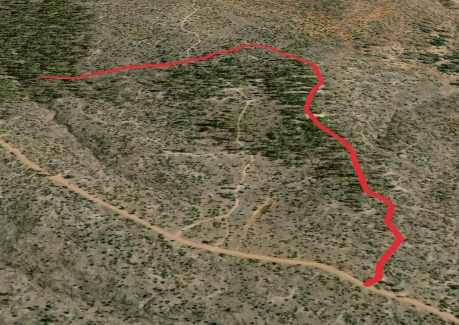 An image depicting the trail The Maze Trail and its surrounding area.