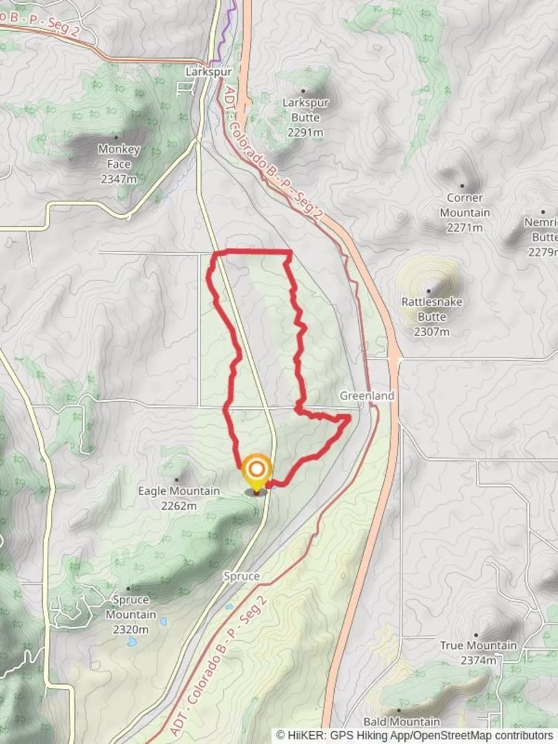 An image depicting the trail Spruce Meadows Loop Trail and its surrounding area.