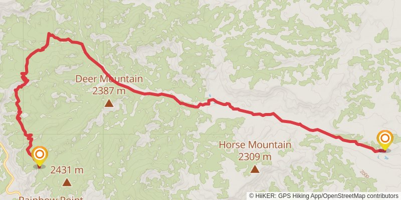 Hayduke Trail stage 40 Map