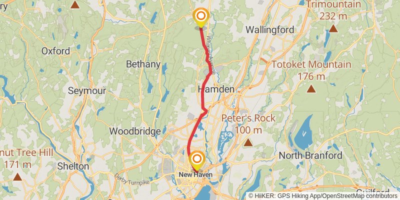 Farmington Canal Heritage Trail stage 2 Map