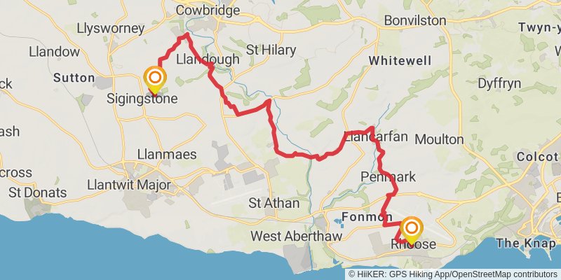 Valeways Millennium Heritage Trail stage 4 Map