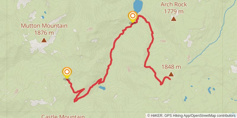 Arch Rock Trail stage 2 Map