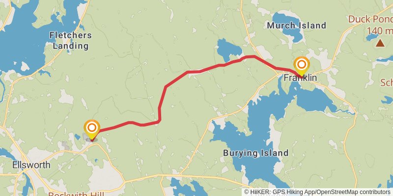 Down East Sunrise Trail stage 6 Map